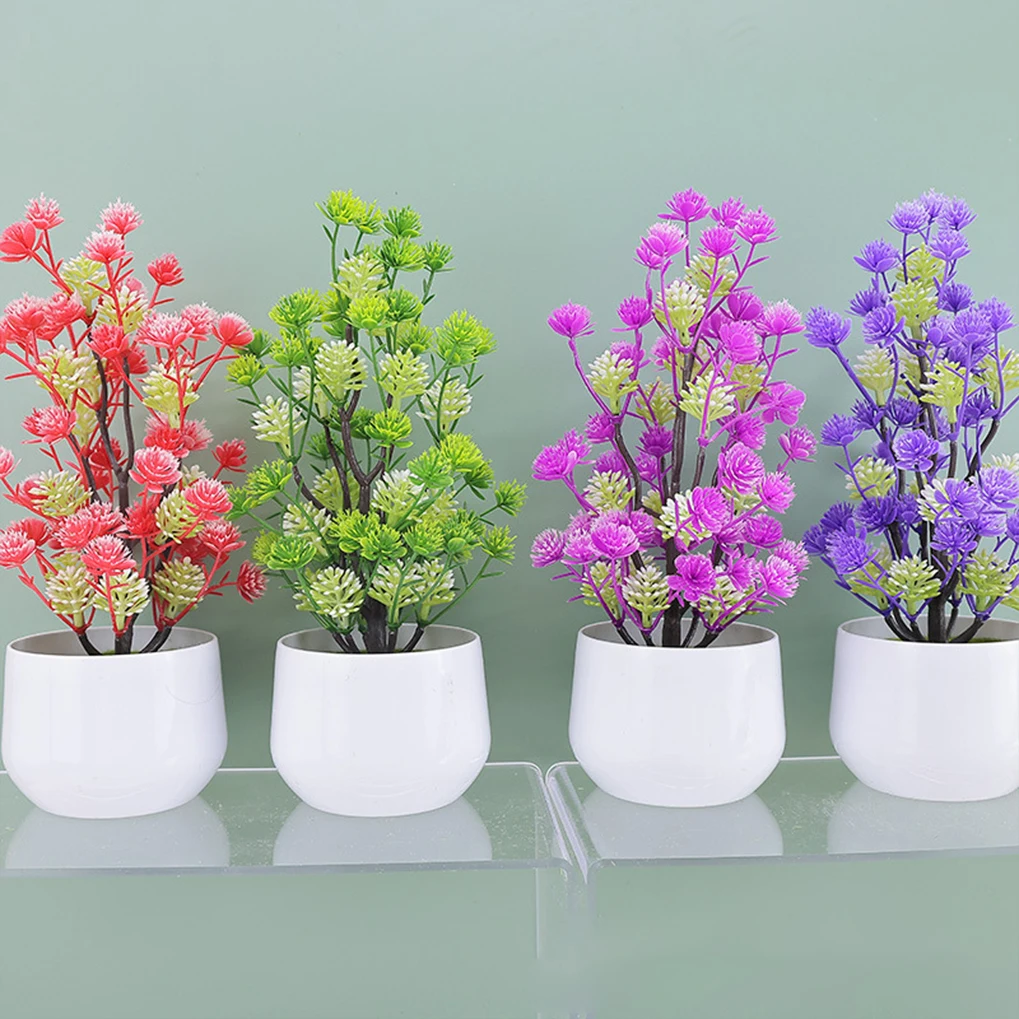 Simulation camellia interior decoration plastic flower decoration full of star simulation flower rose plant bonsai arrangement w