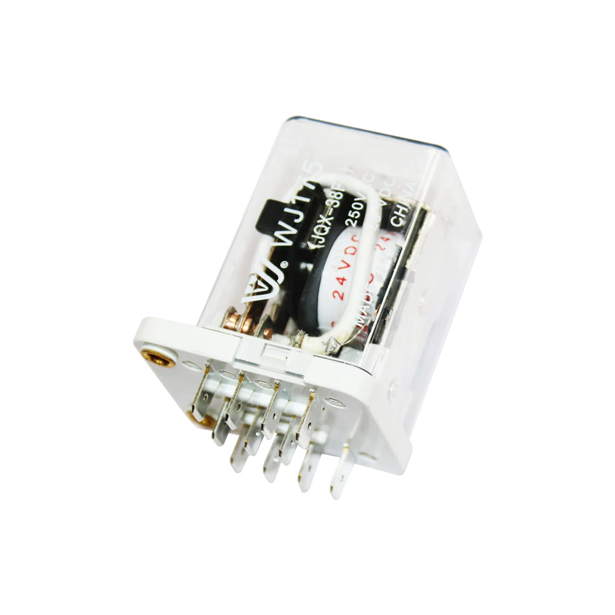 40ampere general purpose relay JQX-38F 40a relay silver alloy contact transparent 3 Phase Control protector 12v relays