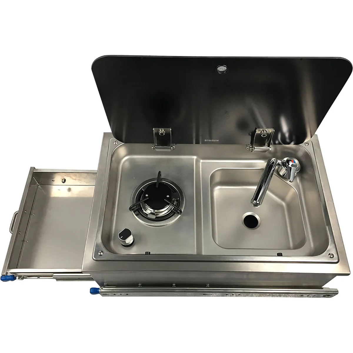
RV Outdoor Cooking Appliance Integrated Gas Stove and Water Tank 