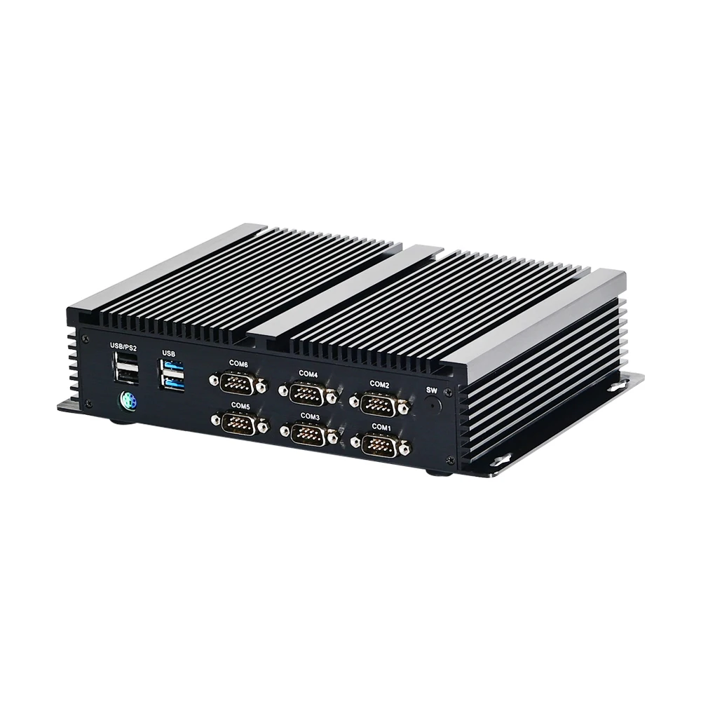 Высококачественный промышленный мини-ПК 7-го поколения 8 * USB 2 COM 1 LAN core i5 7267U barebones/Wins10/Linux system VGA +