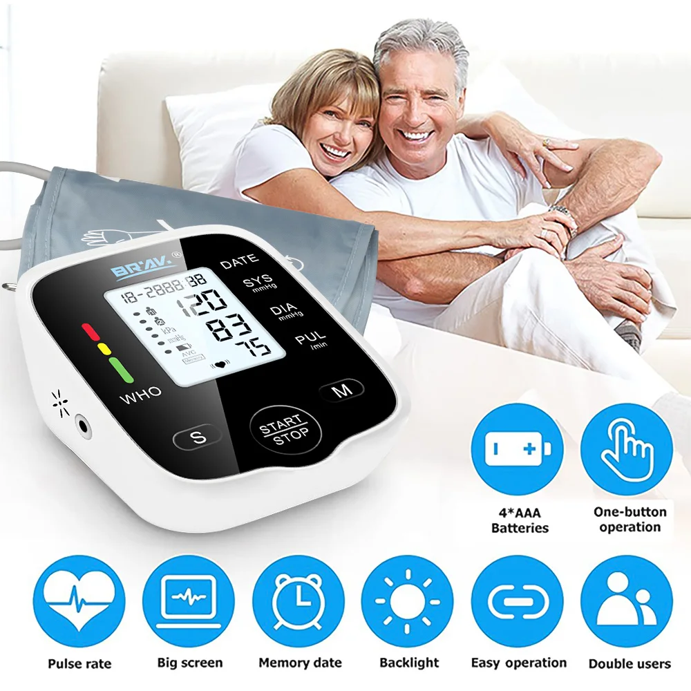 Professional Portable Mini Sphygmomanometer audio broadcast blood pressure monitor