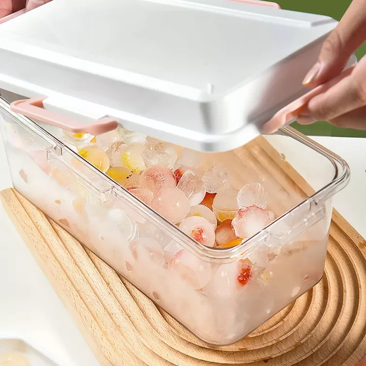 Amazon kitchen gadgets icecream tools 38 grids double layer ice cube tray mould with lid and spoon ice ball maker