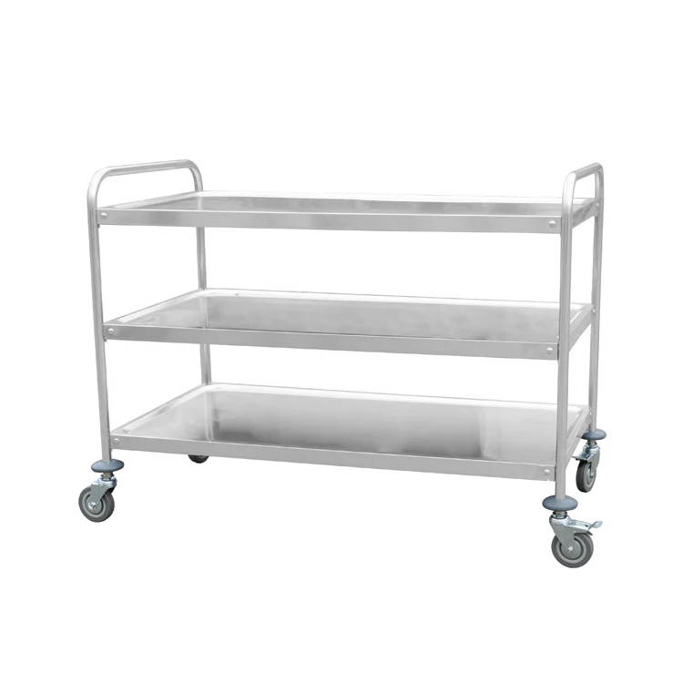 
 Нержавеющая сталь airline сервировочная тележка складная тележка для еды дешевая передвижная тележка 3 слоя тележка для кухни  