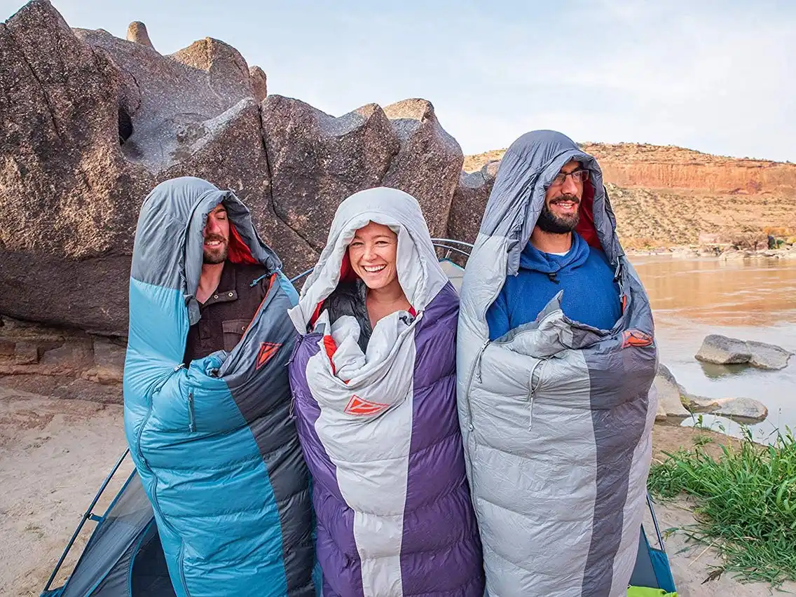 E-rike Large Waterproof Sleeping Bags Cold Weather New Design for  Camping Winter Below Zero