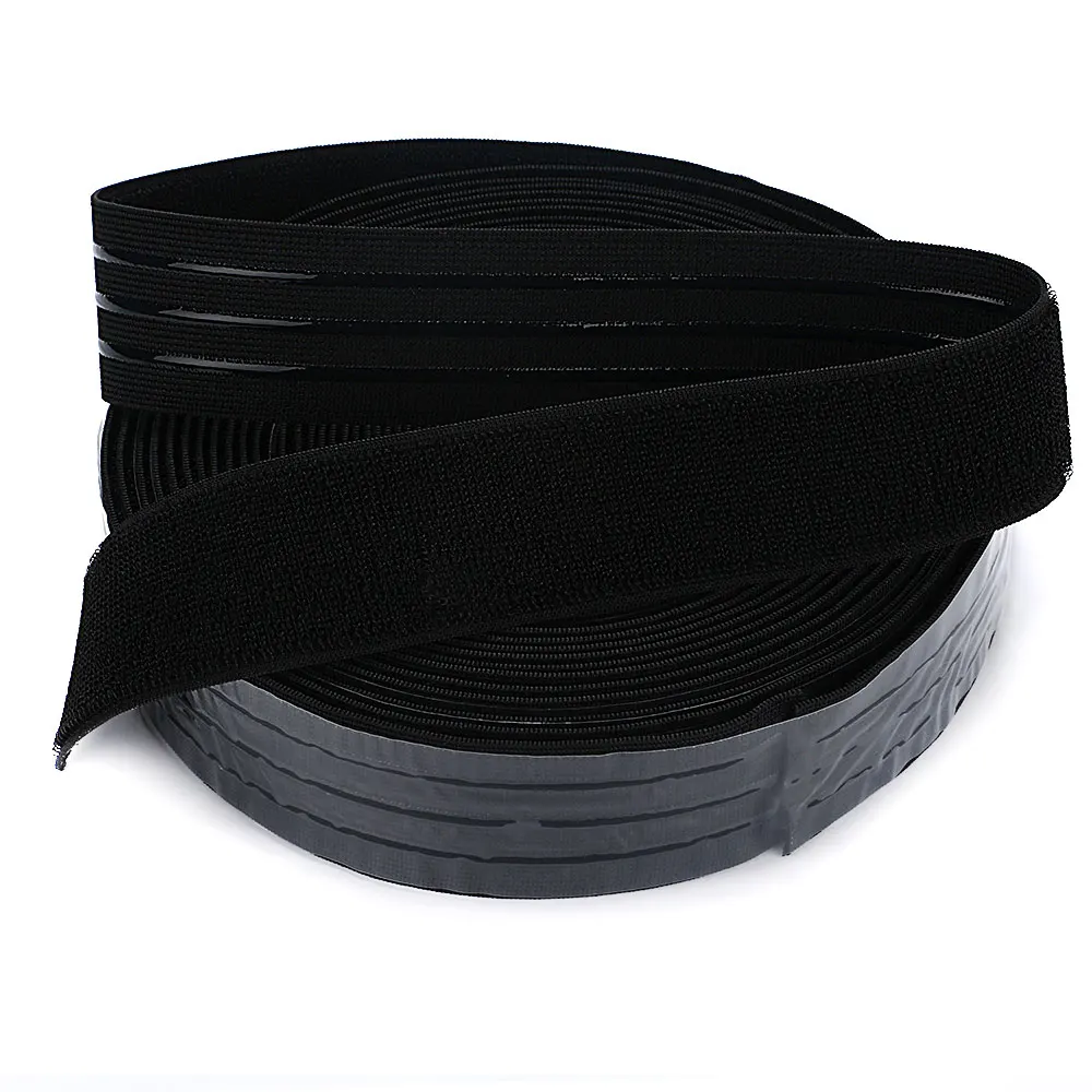 Anti-Slip Silicone Elastic Band Non-Slip Silicone Black White Elastic Band for Garments