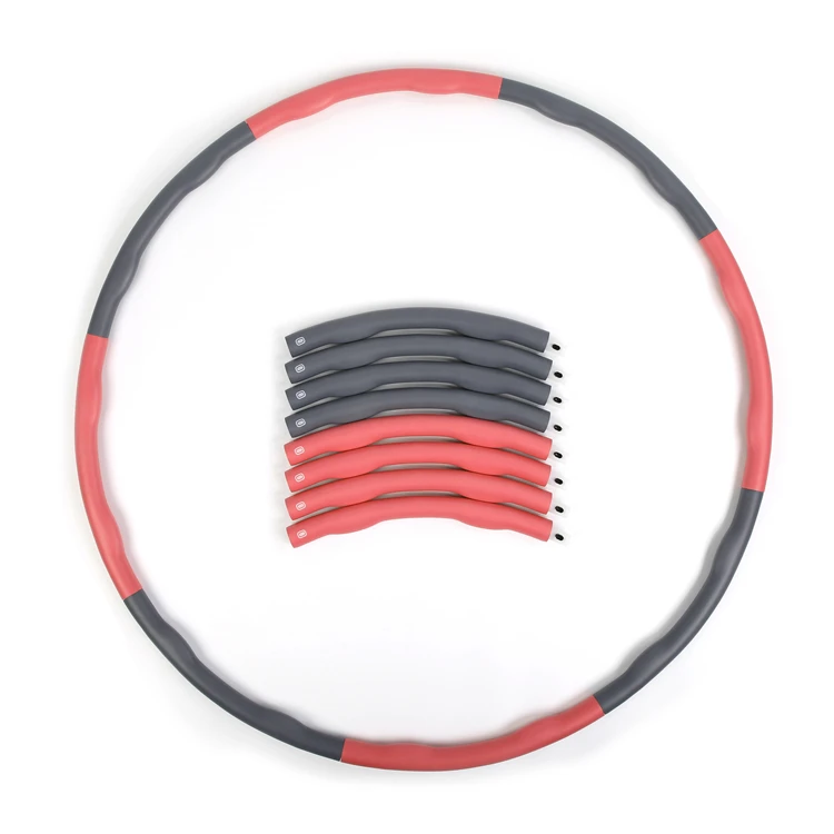 Разные модели, 6 секций, 8 секций, 0,9 кг, 2,3 кг, пенопластовые обручи hula, Утяжеленный гимнастический фитнес-обруч, съемный обруч для взрослых и детей