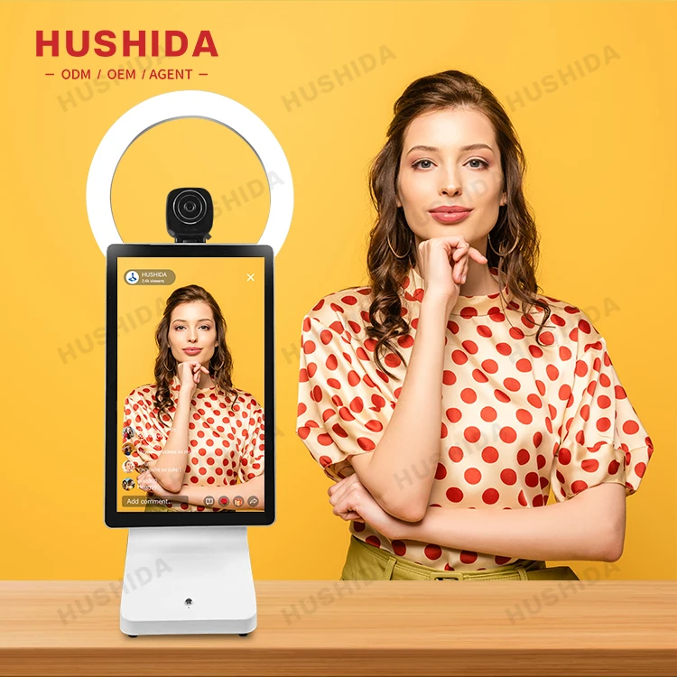 Fatory price live streaming broadcast equipment live streaming android system with Beauty light