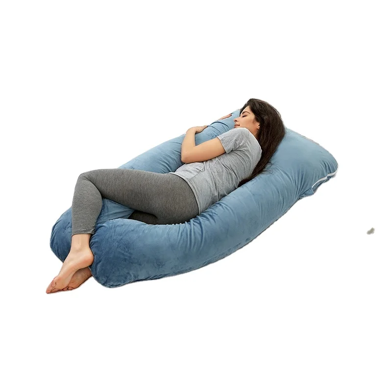 Warehouse Best  Down Belly U Shape  Pregnancy Pillow For Side Sleepers