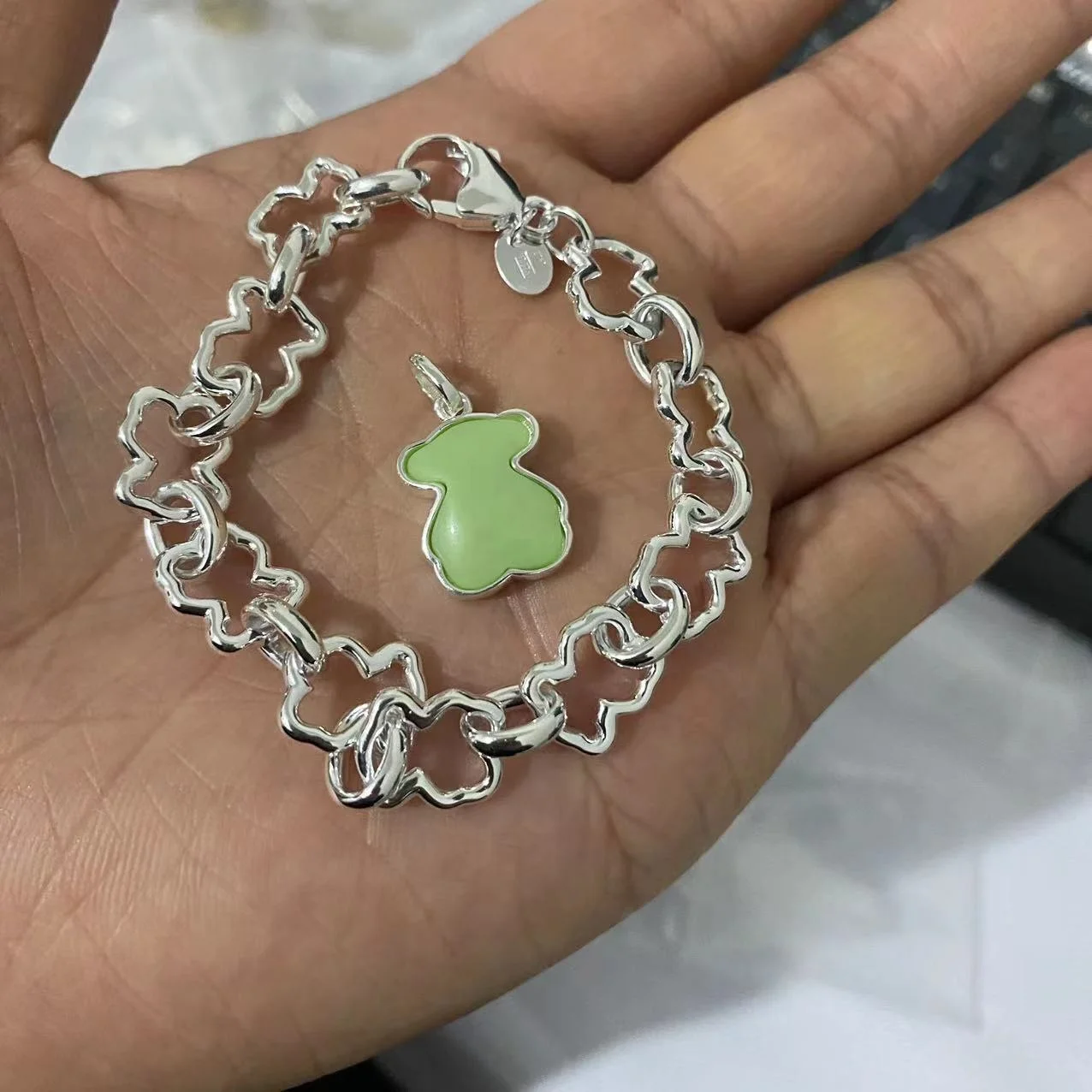 New Arrival hotsell 14k 18k gold plated 925 sterling silver touses bear earring ring jewelry sets for woman