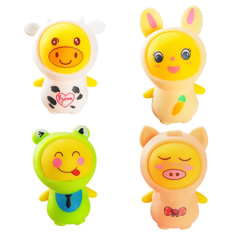 Creative Novelty Hot Selling Stress Relief Dress UP Toy Cute Animal Frog Rabbit Cow Squishy Fidget Squeeze Toys