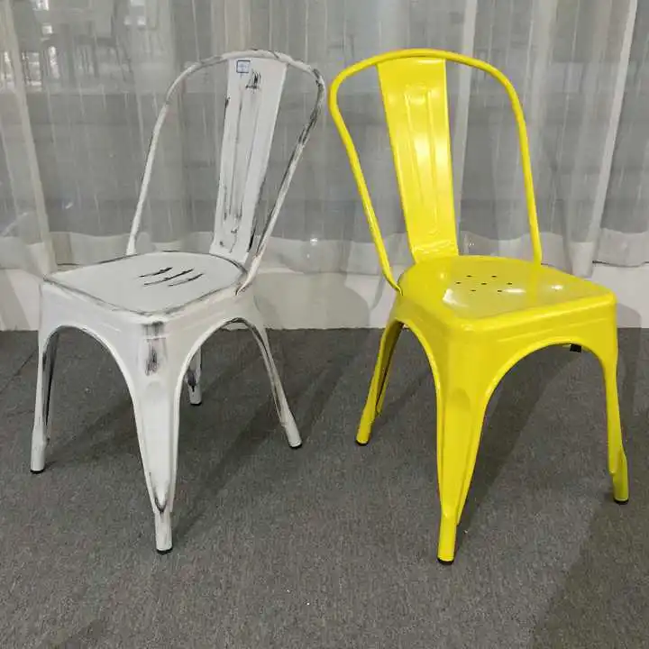  Оптовая продажа штабелируемые винтажные Промышленные Стулья Silla Tolix дешевые кухонные металлические обеденные
