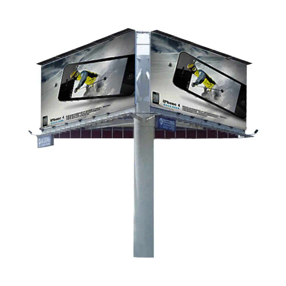 Three Sided Rotating Advertising Outdoor Billboard