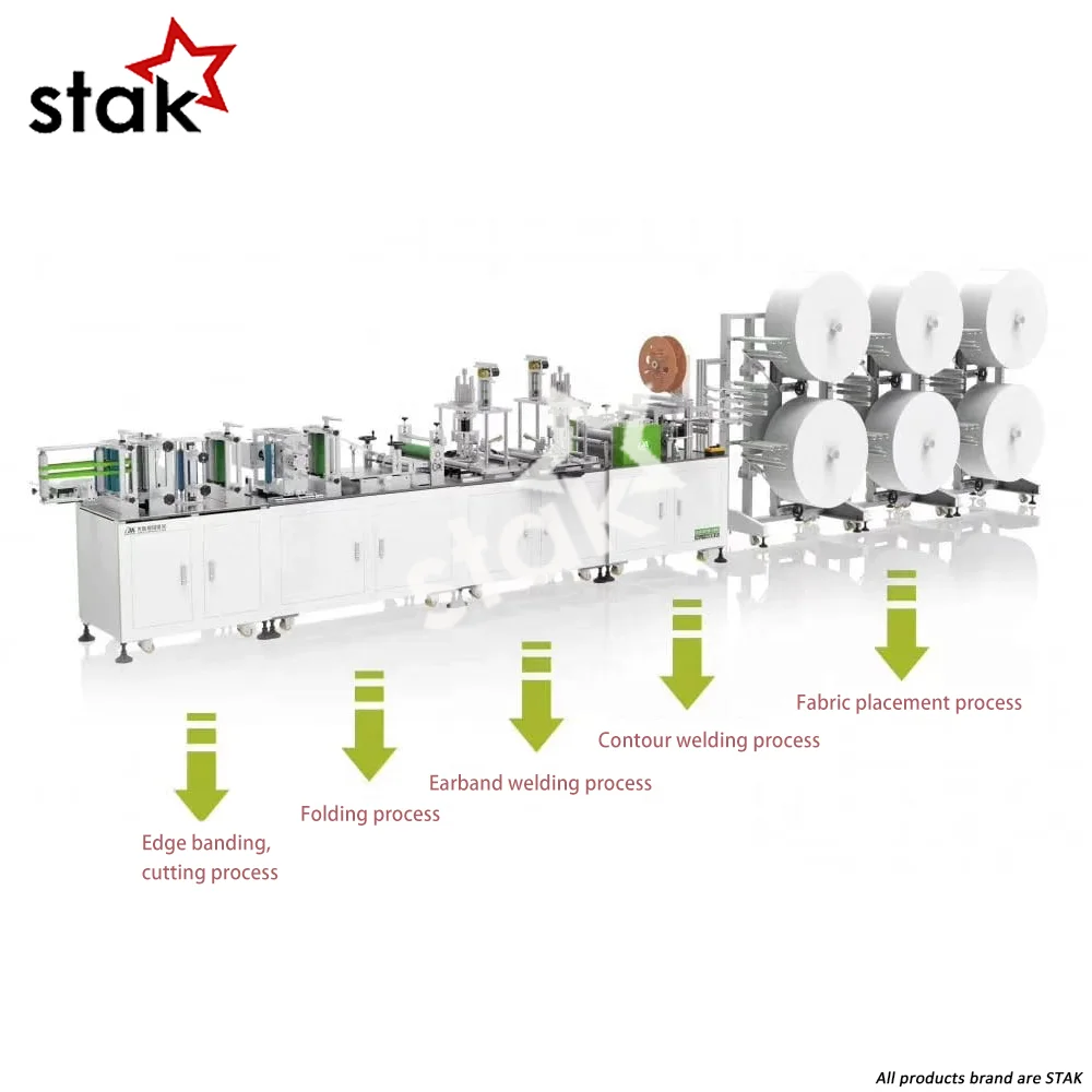 Full Automatic 3 layer  N95 KN95 KF94 FFP Disposable Surgical Medical Face Mask Machine production line manufacturing equipment