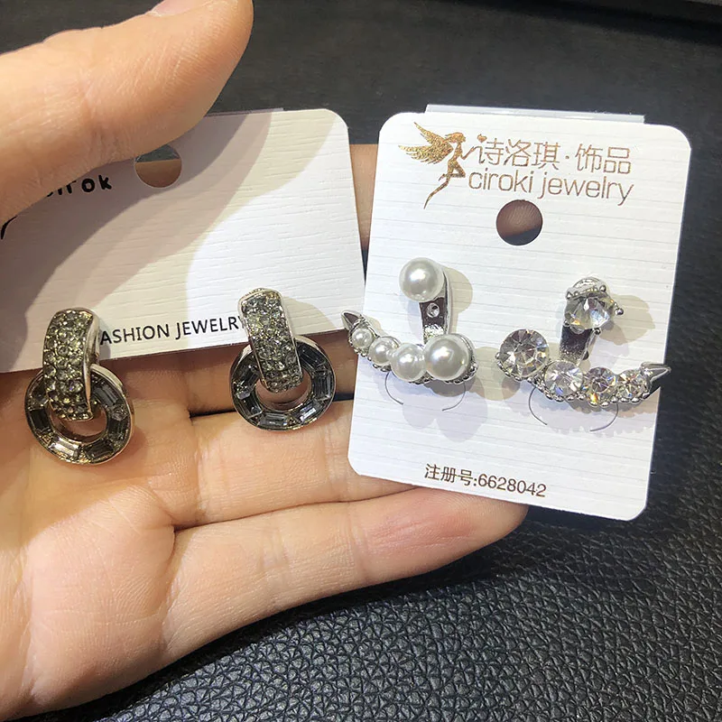 Модные ювелирные серьги PUSHI оптом необычные смешанные модные изделия много качественных