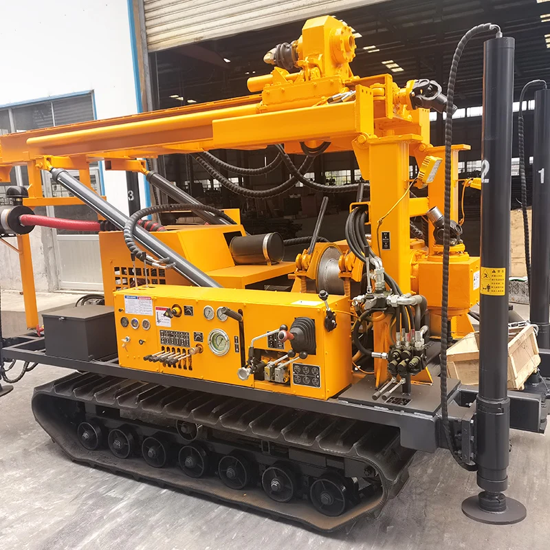 Dual Function Rock Core And Water Well Drilling Rig 200M Crawler Type High Hydraulic Outrigger Drilling machine