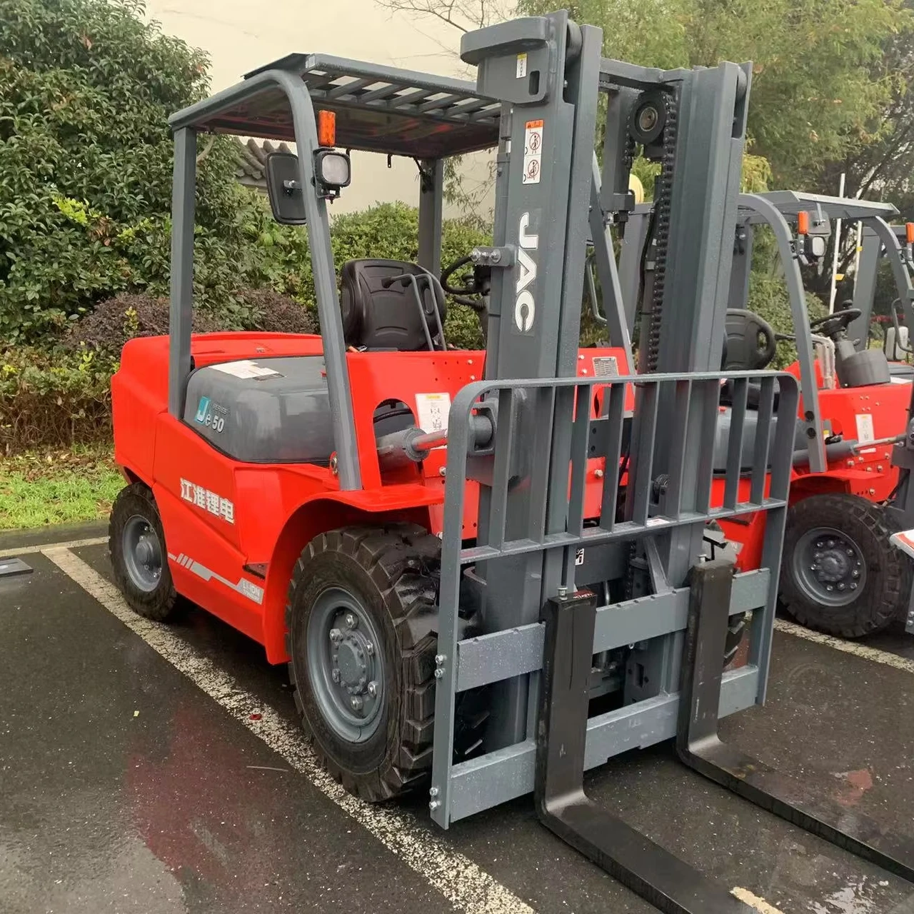 electrical forklift 3ton 3.5 ton 2.5 tons 5 ton 5000 Kg 3000mm tyres solid rotating forklift attachment