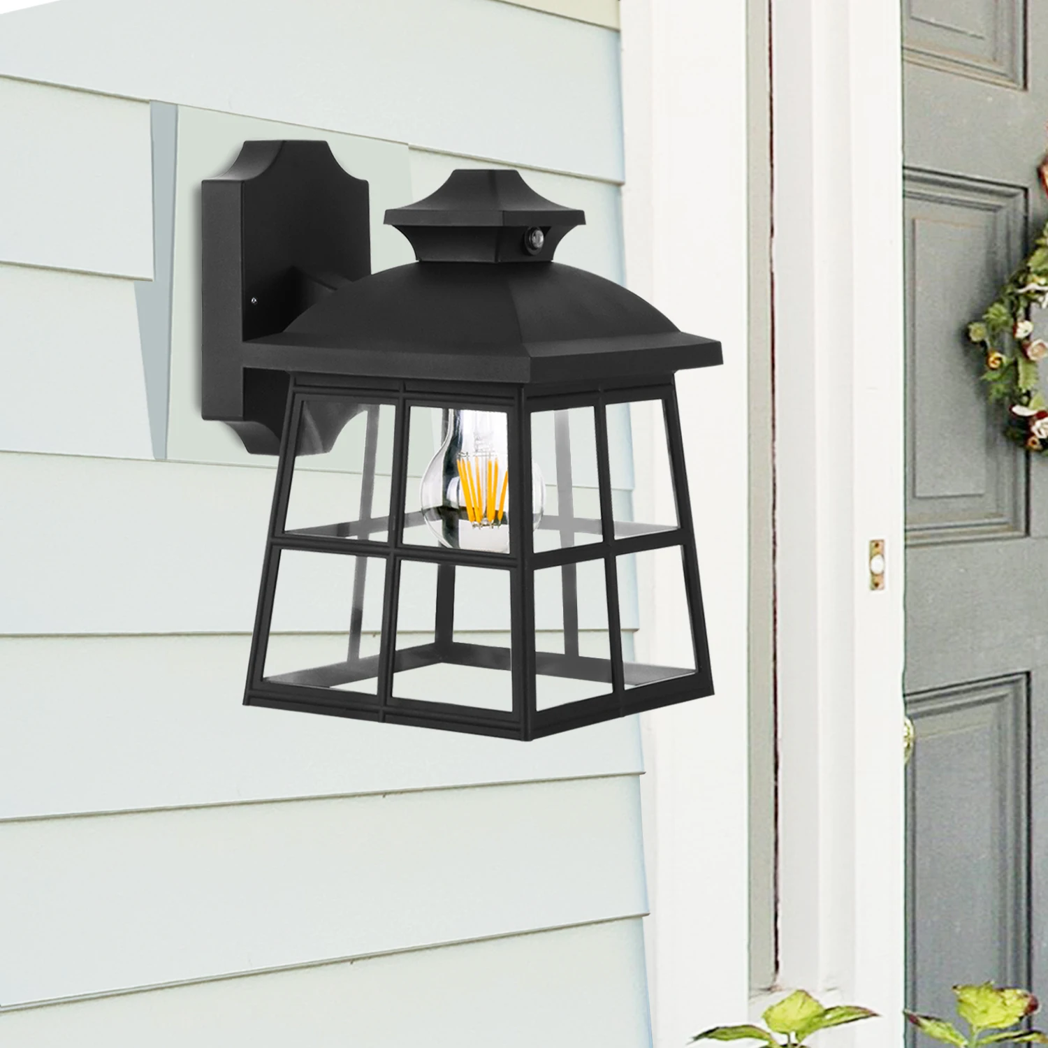 Exterior Wall Light Garden Light E27 Wall Lantern P747 Plastic for Street garden Outdoor Lighting Lantern wall lamps