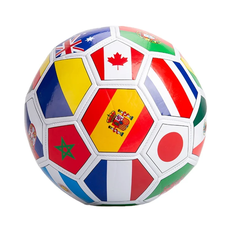 National Flag PVC size 5 football Soccer Ball little soccer balls with flags Custom soccer ball