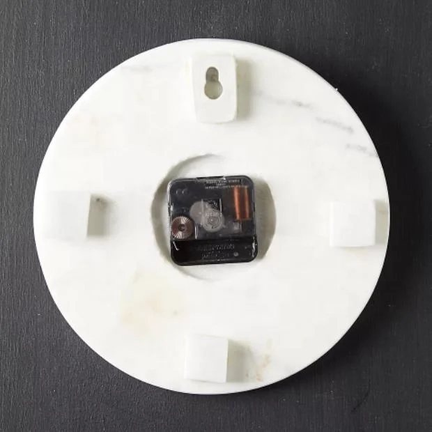 Promotional Modern Classic Design Marble and Brass Decorative Art Wall Clock