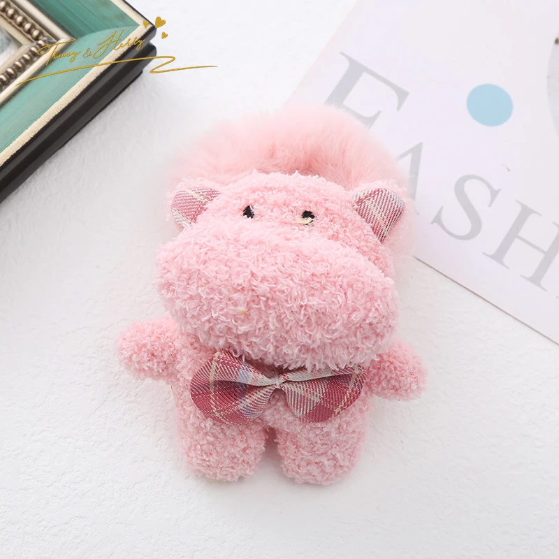 Tracy & Herry Hair Tie for Kids Elastic Accessories Cartoon Plush Frog Rabbit Stuffed Animal Scrunchie Wholesale