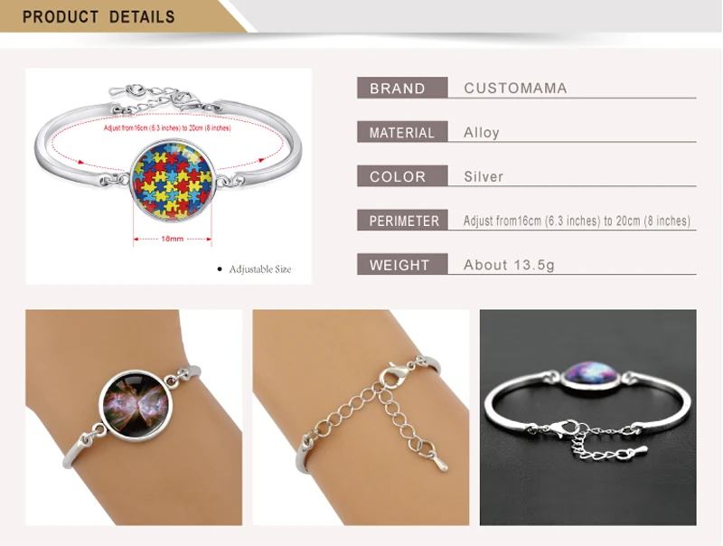 Manufacturer Solar System Planet Galaxy Nebula Space Neptune Venus Moon Earth Jupiter Mars Saturn Uranus Mercury Sun Bangles