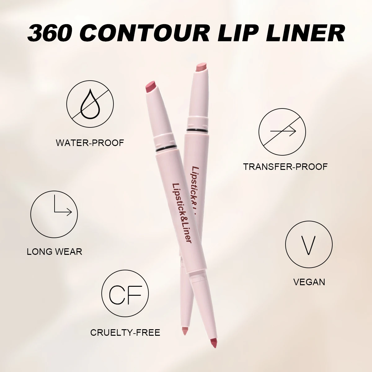 Wholesale High Pigment Natural Matte Longlasting Lipstick And Lip Liner Set Custom Logo Vegan Creamy Lip Liners