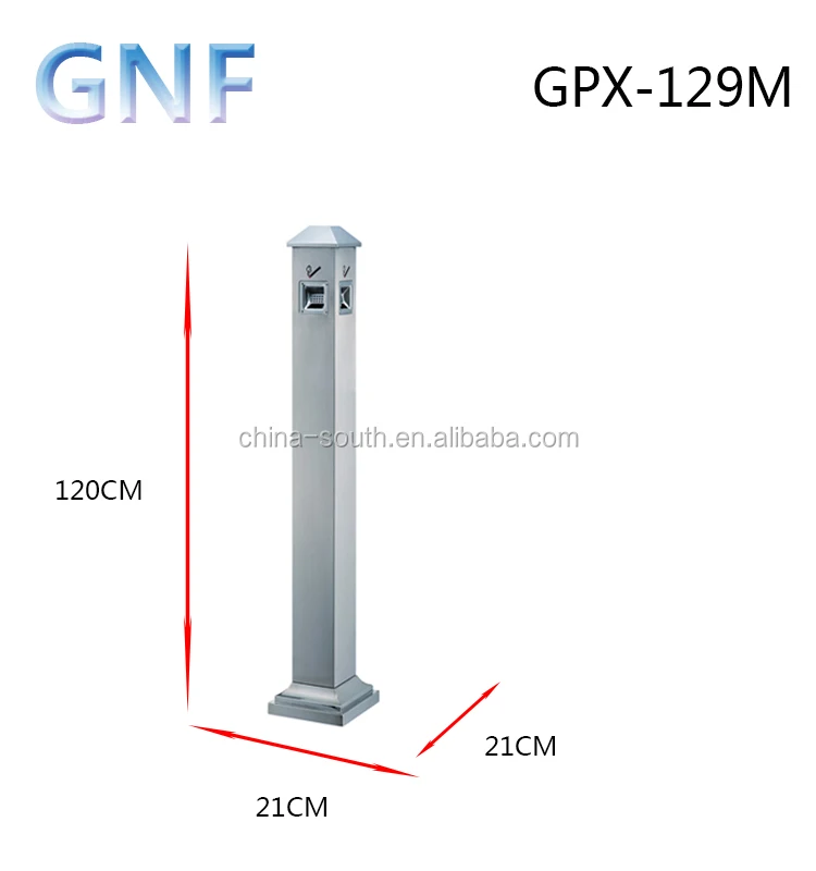 GNF hotel lobby stainless steel ashtray bin outdoor ashtray bin