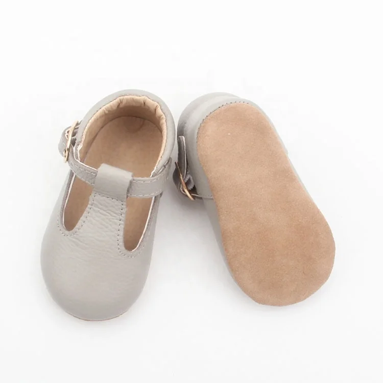 High Quality Hot Sale Leather T Bar Baby Shoes Soft Sole Dress Kid Shoes for Boys Girls