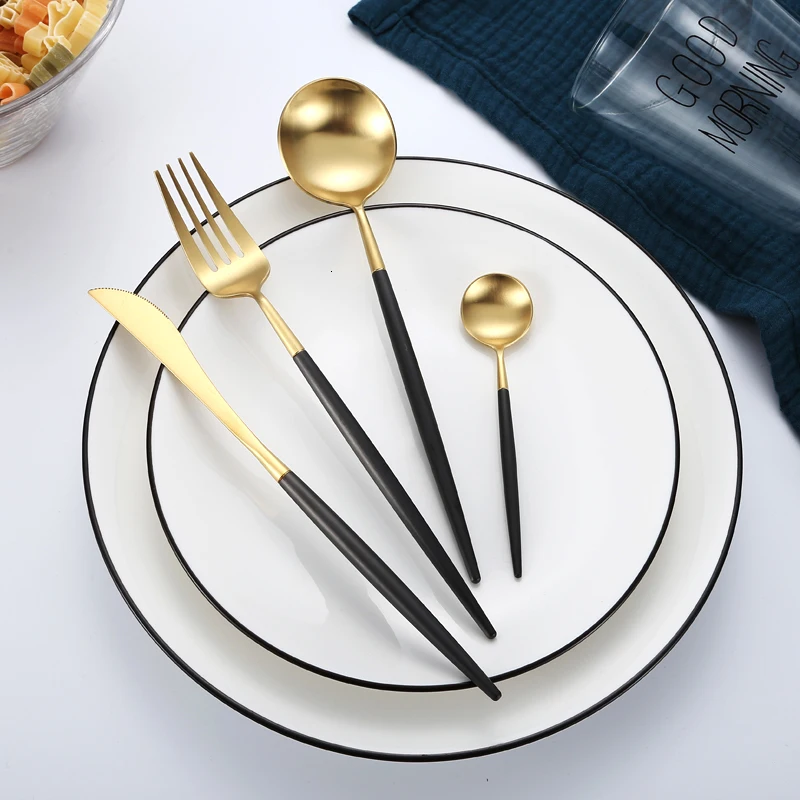 Hot Deal Cheap Bestek Thin Handle 24 Piece cutlery
