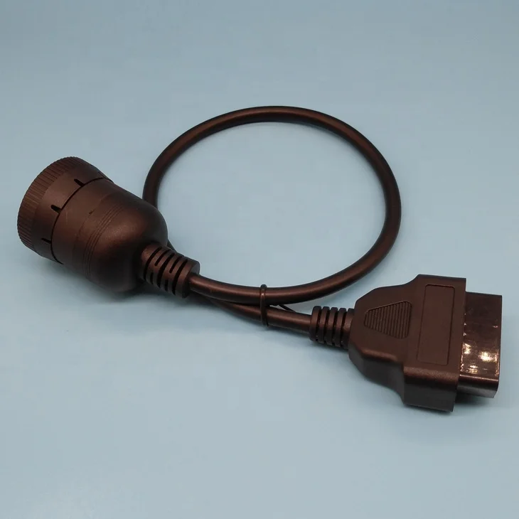 Auto J1587 J1939 Deutsch 9 Pin To OBD OBD2 Truck Diagnostic Cable