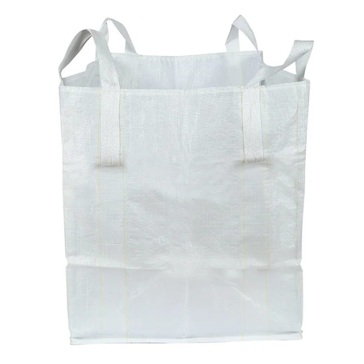 White Large Capacity Jumbo Bag for Packing Construction Material Powder 85*85*90cm 1000kg High Quality Big Bags Made in