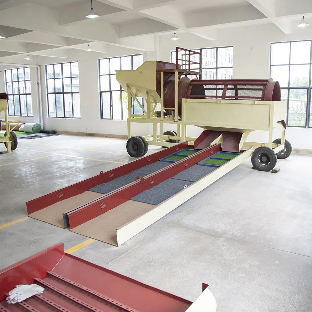 Mining Placer Alluvial Gold Separation Machine Mobile Trommel Gold Washing Plant