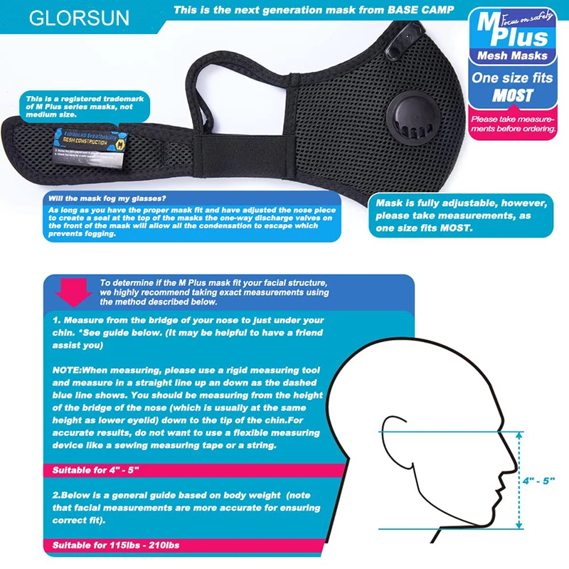 Wholesale custom outdoor sports hiking riding anti dust masks breathable adjustable mesh cycling mask