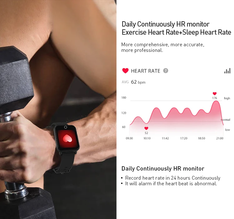 J-Style Hot Sales 1963Yh All Day Activity Tracking Phone Online Bracelet Bluetooth Smart Watch