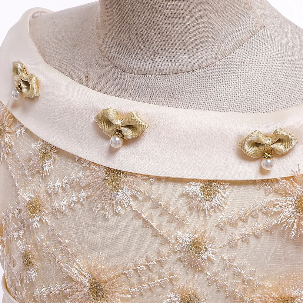 Classical Design Plus Size Floor Length Wedding Birthday Party Dress Kids Pageant Dress Flower Dress Pattern 10 year olds girls