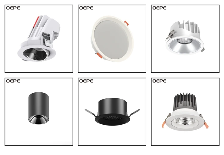 Ultra thin 8 inch 10w 20w 30w 50w led downlight diameter recessed downlight with 105mm 115mm 130mm 200mm 230mm 145mm cut out