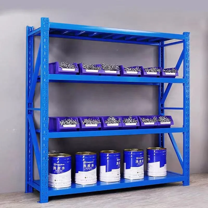 Стеллаж для легких предметов грузоподъемностью 200 кг полки из стального материала могут быть изготовлены по индивидуальному размеру система хранения гаражная стойка