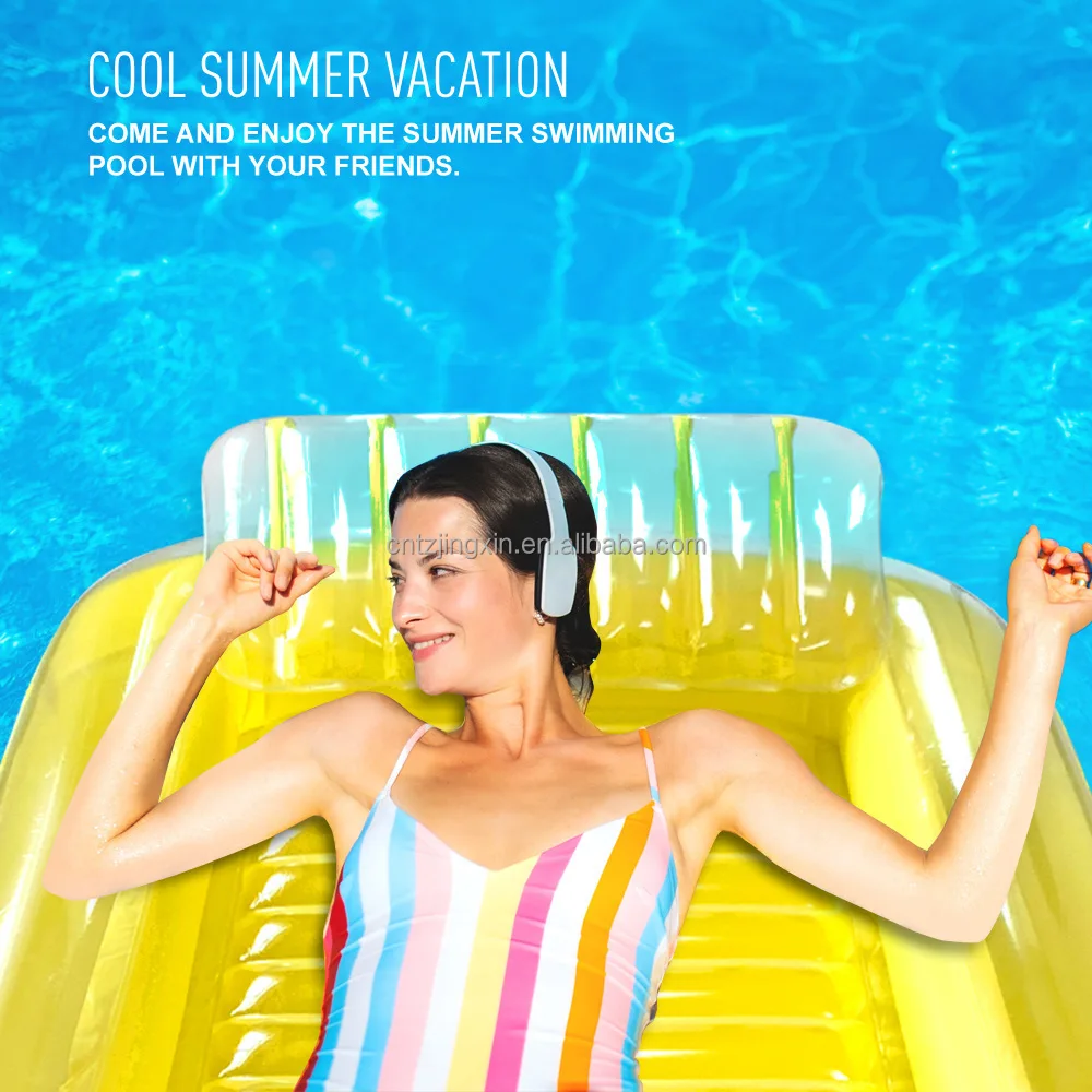 Factory Customized Inflatable Float Adult Water Sun Bed Party Swimming Ring Pool Float Outdoor Recreation Sports Summer Carnival