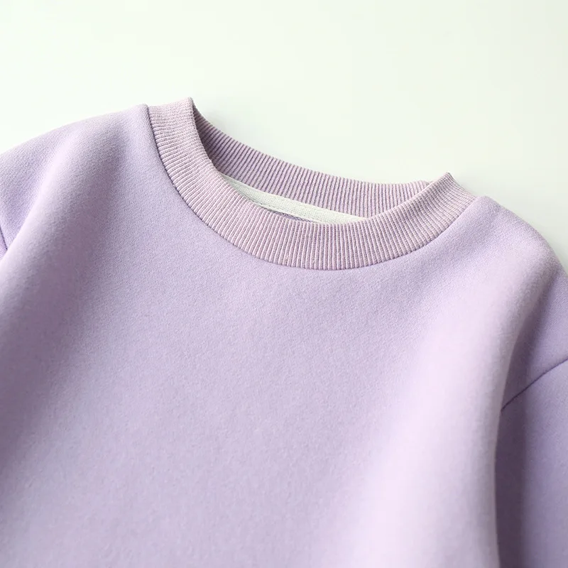 kids streetwear Autumn Children Boys Sweatshirt  Baby Girls Clothes Pure Color Pullover Long Sleeve Tops O-neck Kids Outfits