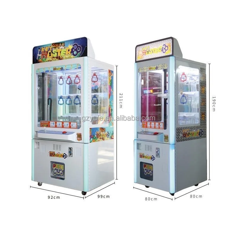 stacker game machine key master coin operated key master lipstick vending game special vending machine key master