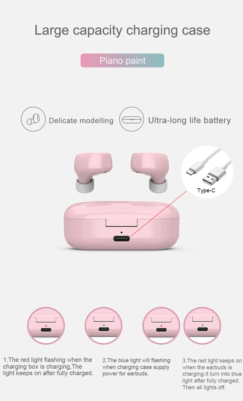 Трансграничные новые модели взрыва TW60 Bluetooth 5,0 гарнитура Беспроводная связь Bluetooth в наушники-вкладыши для мобильного телефона