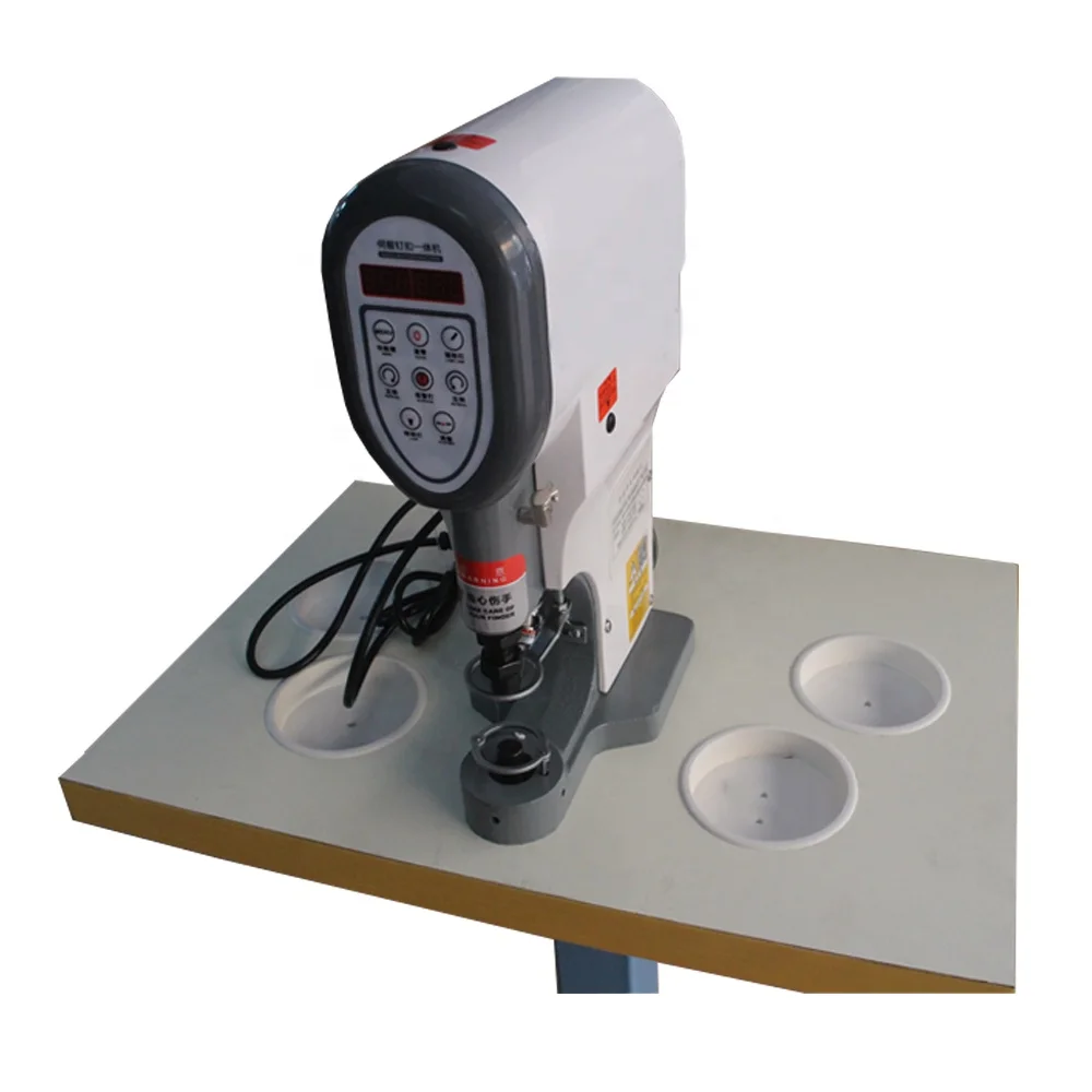 Automatic jeans cloth garment rivets,snap,prong, all kinds of button ring eyelet  attaching machine
