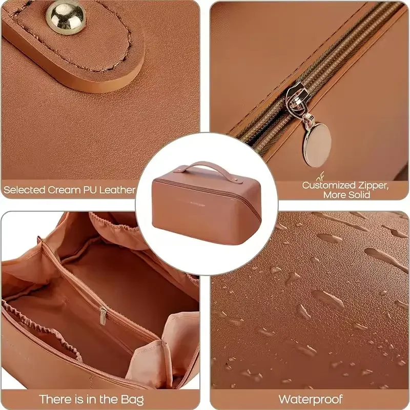 PVC Clear Zipper Travel Toiletries Bag Beauty Cosmetic Bag With Logo