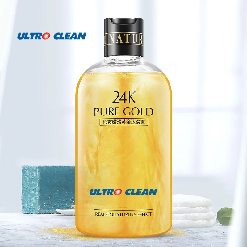 
550ML High Performance Luxury Whitening Exfiolating Liquid Golden Shower Gel Bath 