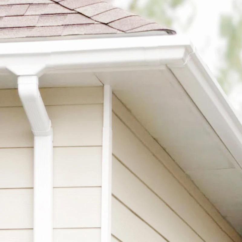 Factory sales pvc downspout tubular rectangular downspout black channel rectangular downspout
