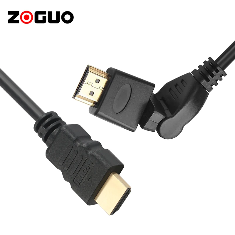 Высокоскоростная поддержка 4K 2K 3D Hdr Uhd 2160P 1080P Hdcp Вращающийся Поворотный Hdmi кабель совместимый с