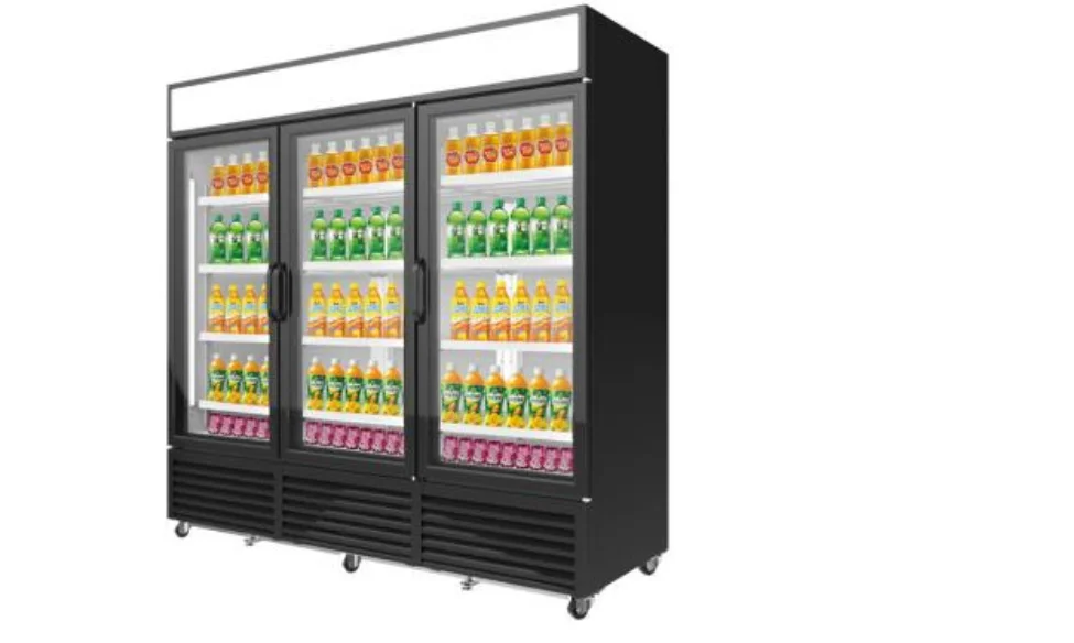 1500L Commercial Refrigerator Supermarket Fridge Visi Cooler  Beverage Upright Fridge Single Glass Door Display Showcase
