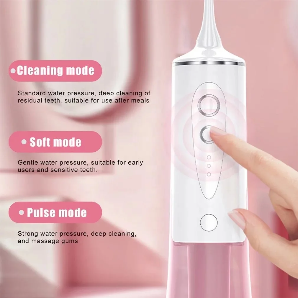 CE certified home dental care portable USB rechargeable water floss OEM