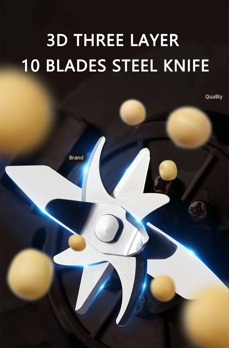 Mini Stainless Powerful Electric Wall Breaking Machine Mixer Blender Cooker High Speed Soybean Milk Maker Plastic Touchpad 1100