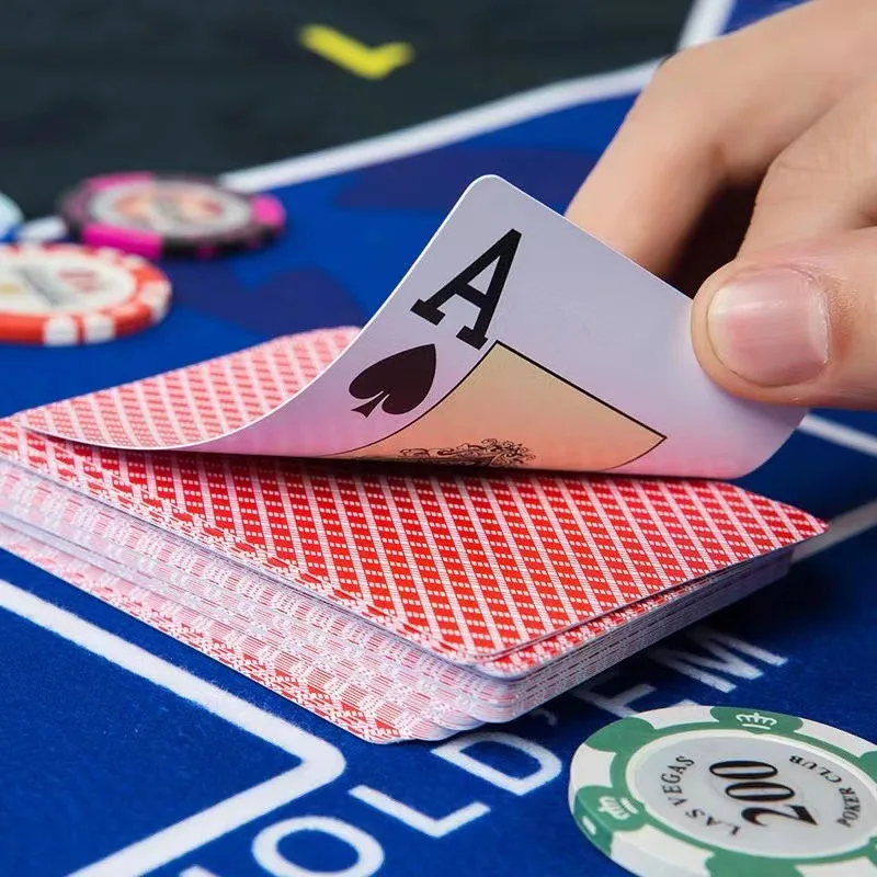Custom Design Your Logo Paper Printed Box Plastic Pvc Custom Four 4 Corner Jumbo Index Playing Cards Poker